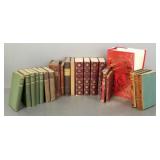 Group antique & vintage books some leatherbound-