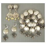 3 pcs Scandinavian 830 silver jewelry: 4' x 3'