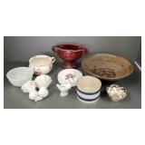 Gp. asst. porcelain pottery & glass incl Lladro,
