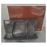 Large Coach soft leather tote w/ box-