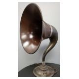 Antique Music Master wood & metal radio speaker-