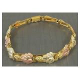 10K Black Hills gold bracelet- 8.7g; 7'l