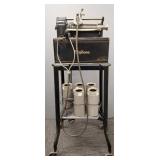 Edison Ediphone on stand w/ 5 records-