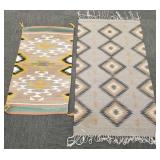 2 Navajo, etc rugs- 2' 7' x 4' 8' larger