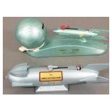 2 vitnage rocket mechanical banks- 8'L