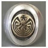 Jason Takala signed sterling silver & 14K gold