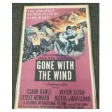 Vintage 1954 'Gone with the Wind' movie poster-