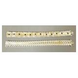 2 sterling silver bracelets- 7 3/8' longer