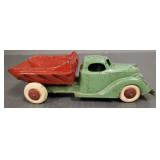 Arcade vintage cast iron toy dump truck- 5 1/2'L