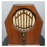 Antique Erla cathedral radio- 18'H 15 1/2'W,