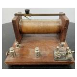 Antique homebrew crystal radio- 4'H 6'W 5'D,