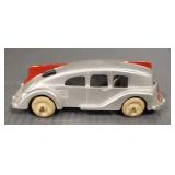 Hubley vintage cast iron toy racer car- 6'L,