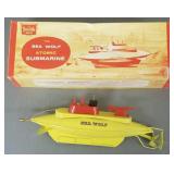 Sea Wolf Atomic submarine- like new in box- 10'L