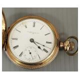 Antique Elgin pocket watch in hunter's case-