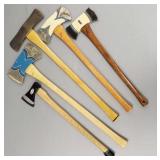 5 axes- 3 are hand decorated- 36' longest
