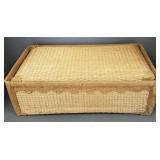 Antique Japanese willow travel trunk- Yanagi Gori