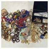 Large collection of costume & fashion jewelry,