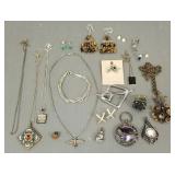 Gp sterling silver, etc. jewelry incl. Denmark,