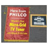 WMIN & WTCN metal signs in frame- 15' x 21'