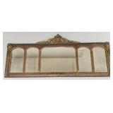 Vintage arched motif sofa mirror- 20'H 46'W