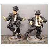 Set 2 large Blues Brothers composition figures-