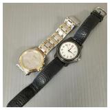 2 mens watches: Seiko Kinetic (working) & Swiss