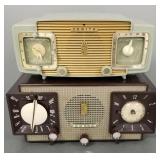 2 vintage Zenith plastic radios model L622 &