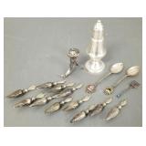 Group sterling & 800 silver articles incl