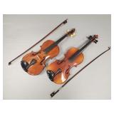 2 violins: 1 unmarked "Conservatory Violin" &