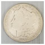 1890 CC U.S. silver Morgan dollar