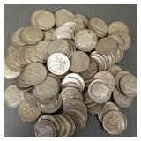 Approx. 100 U.S. silver Roosevelt dimes