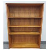 Mid-century modern teak bookshelf w/ 4 adjustable