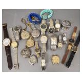 Group wrist & pocket watches incl Citizen, etc