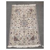 Finely woven oriental rug- approx 4