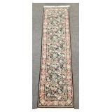 Floral wool oriental runner- 9