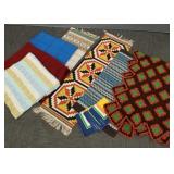 Group vintage textiles incl Scandinavian style