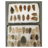 2 cases stone points, etc 30 total assorted types/