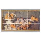 Artisans Workshop stamped ceramic tile plaque w/