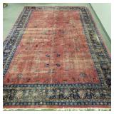Room size vintage Persian hand knotted oriental