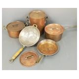 Gp vintage, etc. copper cookware incl 10 1/2" H