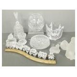 Gp assorted glass incl Iittala bowl, Swarovski