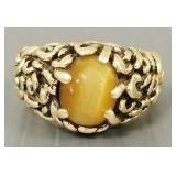 14k gold ring s/w cat