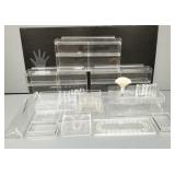 Lg group acrylic/ lucite items incl 3 wall/