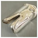Signed K. Marina sterling silver "Bone" style cuff