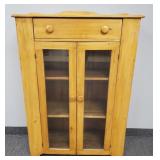 Antique 2 door country cupboard with drawer- 56"H