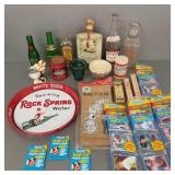 Gp vintage advertising items, baseball cards,