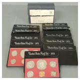 1- U.S. proof coin sets- 1974 & 1975