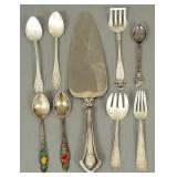 3 toz silver flatware sterling & 800 incl 2 Danish