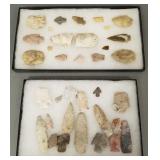 2 cases stone points approx 60 total assorted