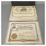 Gp over 30 stock certificates incl Star Creamery &